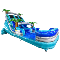 18ft bahama blast dual lane center climb inflatable water slide 45 1 18ft Bahama Blast Dual Lane Waterslide