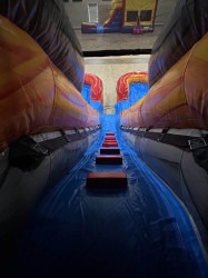 lava island inflatable slide 3 scaled 1764983816 Lava Island (16ft Double-Lane)