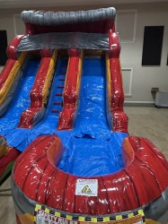 lava island inflatable slide 4 scaled 1764983816 Lava Island (16ft Double-Lane)